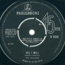 The Hollies : Yes I Will (7", Single)