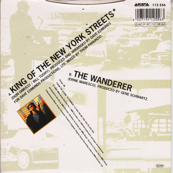 Dion (3) : King Of The New York Streets (7", Single)