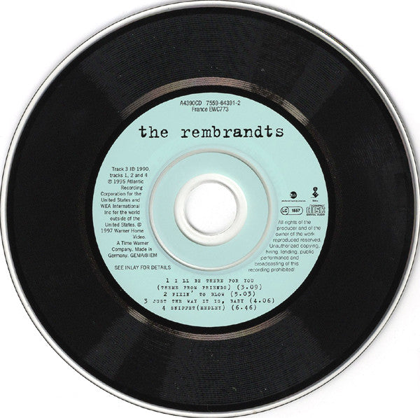 The Rembrandts : I'll Be There For You (CD, Single)