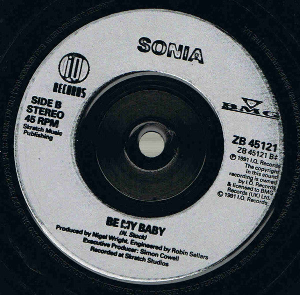 Sonia : You To Me Are Everything (7", Single, Sil)