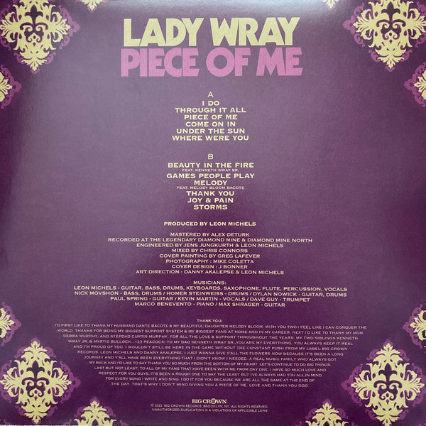 Lady Wray : Piece Of Me (LP, Album)