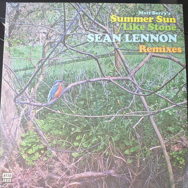 Matt Berry (3) : Summer Sun / Like Stone (Sean Lennon Remixes) (12", Single, Ltd)
