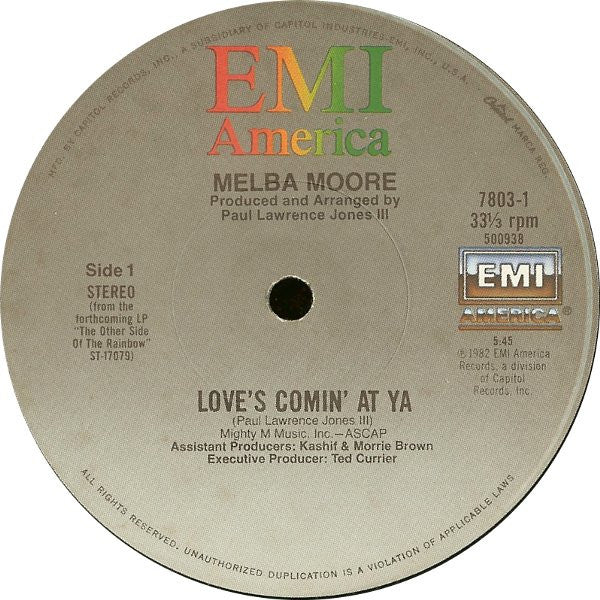 Melba Moore : Love's Comin' At Ya (12", Single)