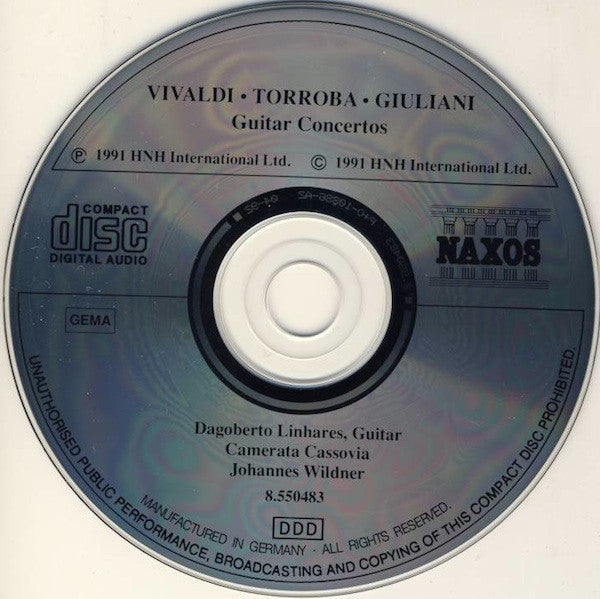 Mauro Giuliani (2) • Federico Moreno Torroba • Antonio Vivaldi / Dagoberto Linhares, Camerata Cassovia : Guitar Concertos (CD, Album)