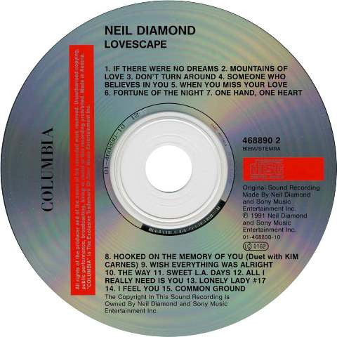 Neil Diamond : Lovescape (CD, Album)