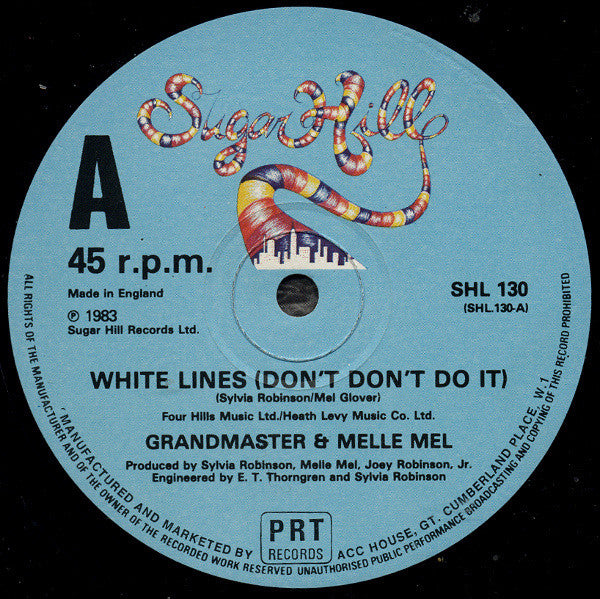 Grandmaster & Melle Mel* : White Lines (Don't Don't Do It) (12", 4 t)