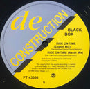 Black Box : Ride On Time (12", Single)