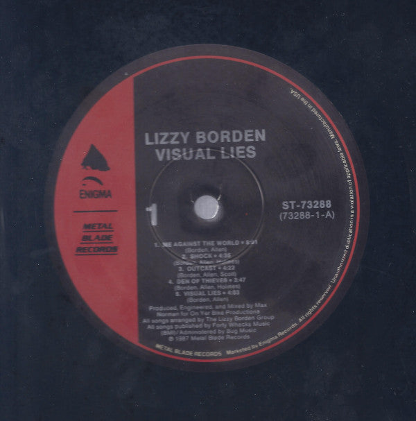 Lizzy Borden : Visual Lies (LP, Album)