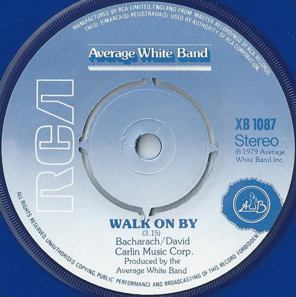 Average White Band : Walk On By (7", Ltd, Blu)