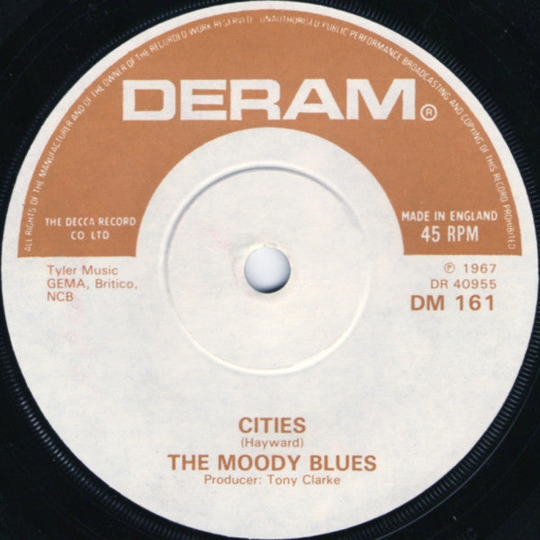 The Moody Blues : Nights In White Satin (7", Single, RE, Sol)