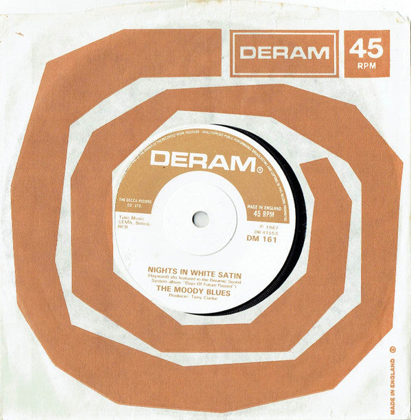 The Moody Blues : Nights In White Satin (7", Single, RE, Sol)
