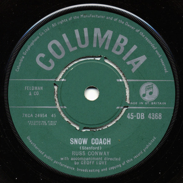 Russ Conway : Snow Coach  (7")