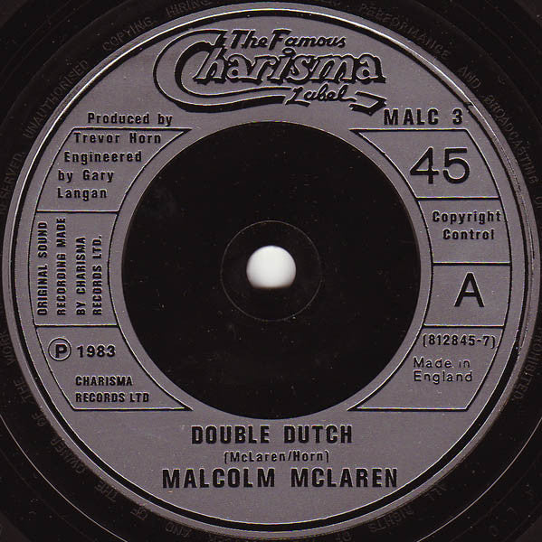 Malcolm McLaren : Double Dutch (7", Single, Inj)