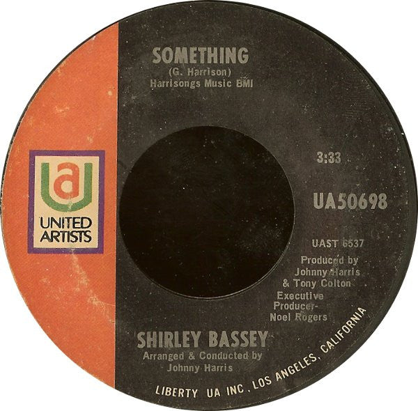 Shirley Bassey : Something / 	What Are You Doing The Rest Of Your Life? (7", Single, Styrene)