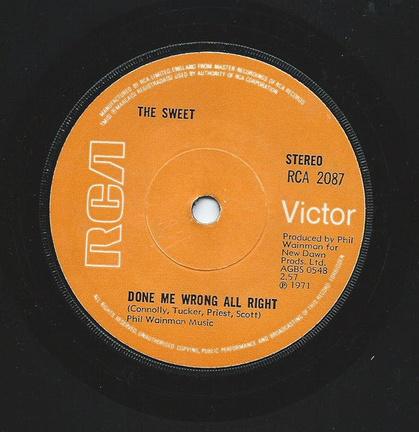 The Sweet : Co-Co (7", Single, Sol)