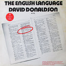 David Donaldson (2) : The English Language (LP, Album)