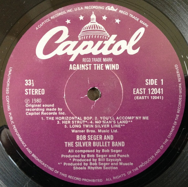 Bob Seger & The Silver Bullet Band* : Against The Wind (LP, Album)