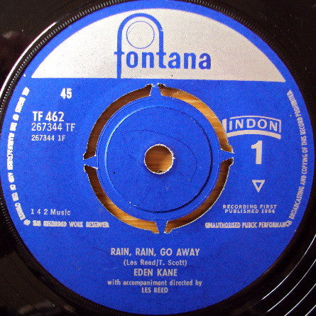 Eden Kane : Rain, Rain, Go Away (7")