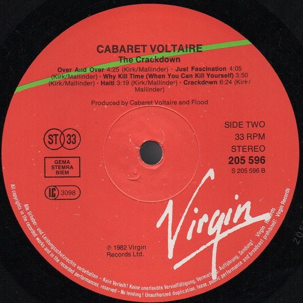 Cabaret Voltaire : The Crackdown (LP, Album, RP)