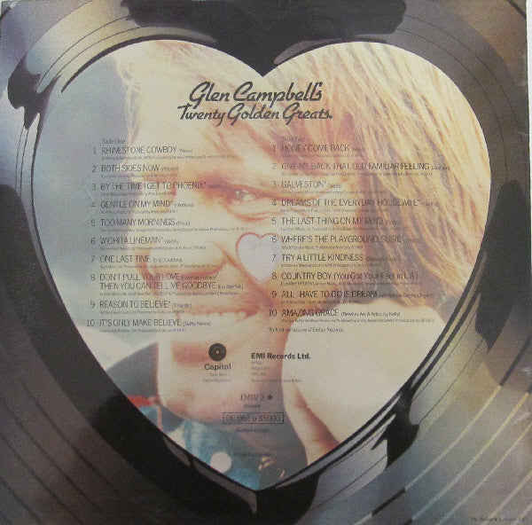 Glen Campbell : Glen Campbell's Twenty Golden Greats (LP, Album, Comp)