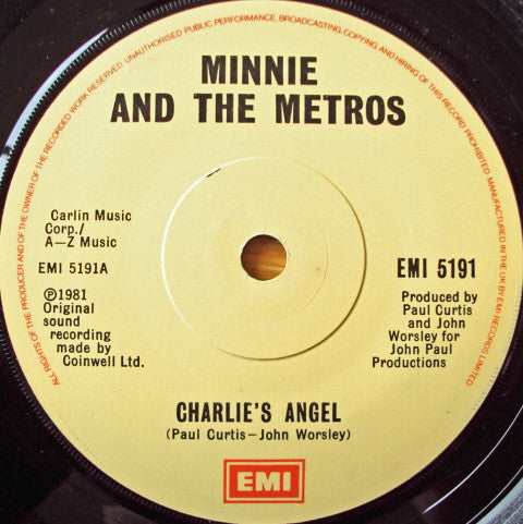 Minnie And The Metros : Charlie's Angel (7", Single)