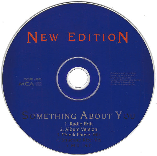 New Edition : Something About You (CD, Single)