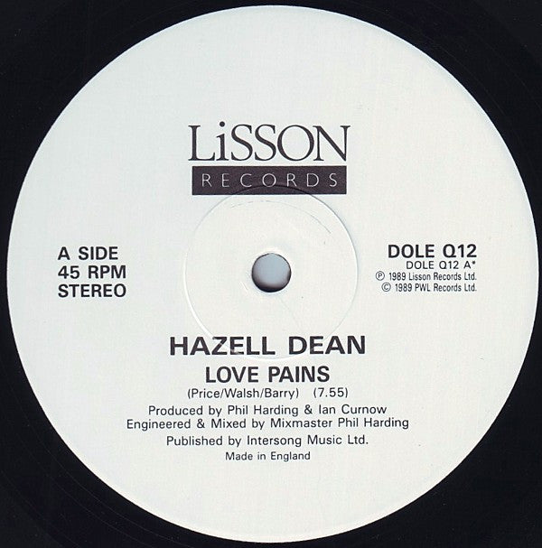 Hazell Dean : Love Pains (12")