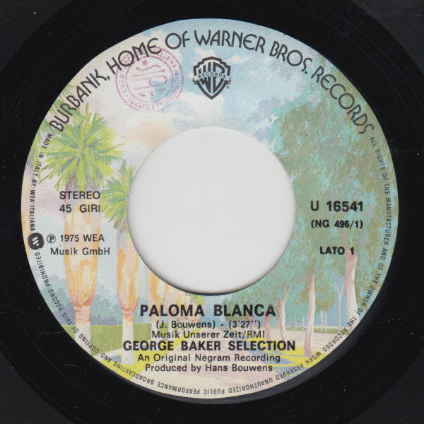 George Baker Selection : Paloma Blanca  (7")