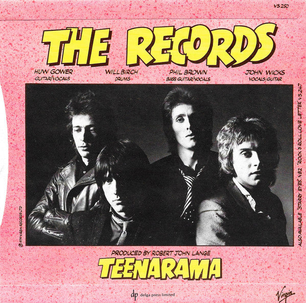 The Records : Teenarama (7", Single)