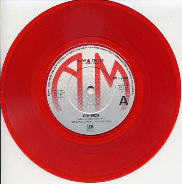 Squeeze (2) : Slap & Tickle (7", Single, Ltd, Red)
