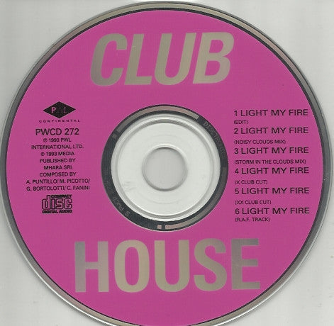 Club House : Light My Fire (CD, Single)