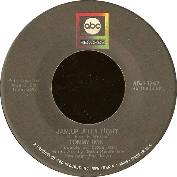 Tommy Roe : Jam Up Jelly Tight / Moontalk (7", SP )