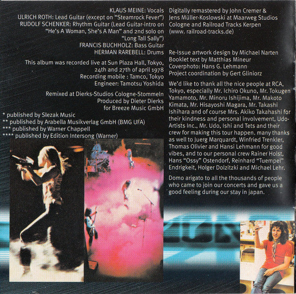 Scorpions : Tokyo Tapes (CD, Album, RE, RM)