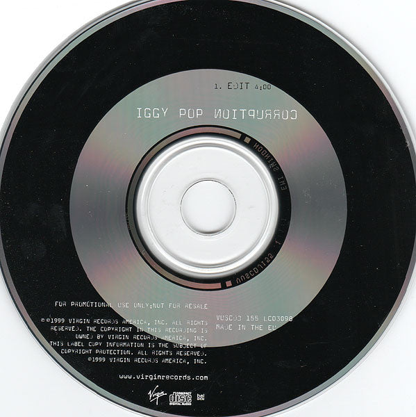 Iggy Pop : Corruption (CD, Single, Promo, Car)