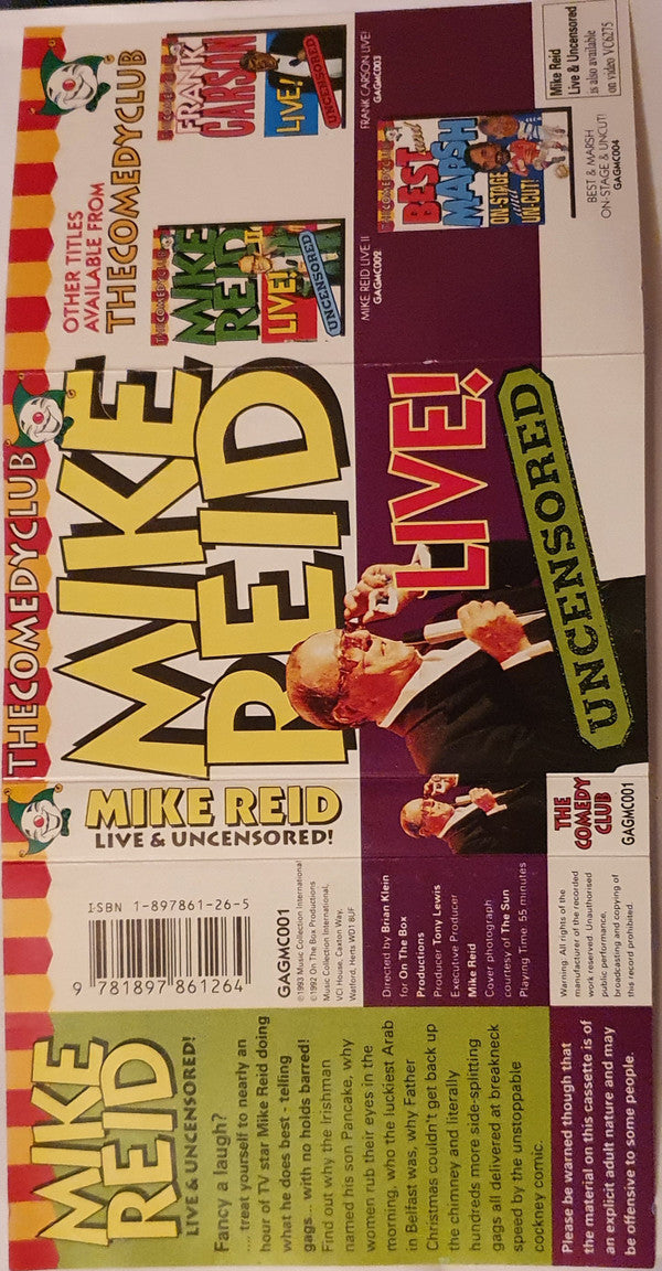 Mike Reid (2) : Live & Uncensored (Cass)