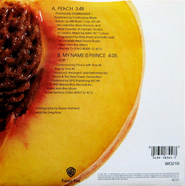 Prince : Peach (7", Single)