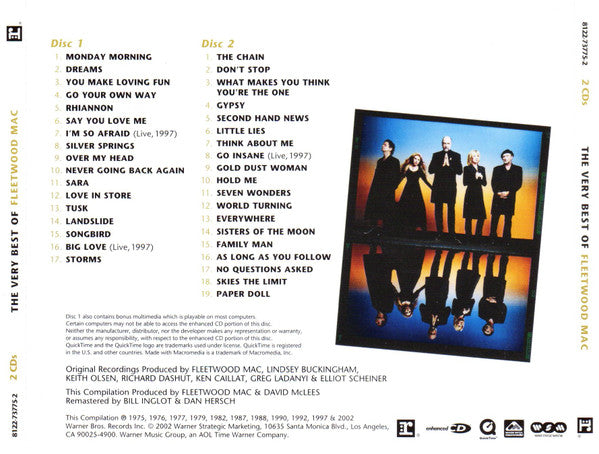 Fleetwood Mac : The Very Best Of Fleetwood Mac (2xCD, Comp, Enh, RE, RM, Sli)