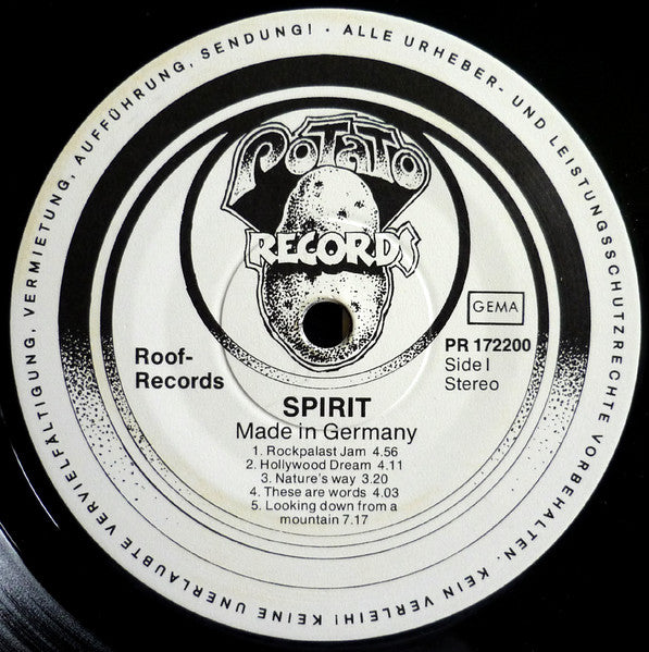 Spirit (8) : Made In Germany (LP, Album)