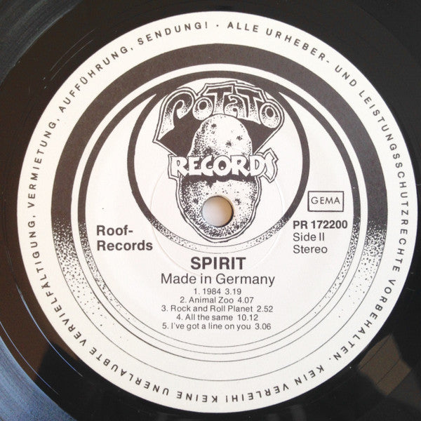 Spirit (8) : Made In Germany (LP, Album)