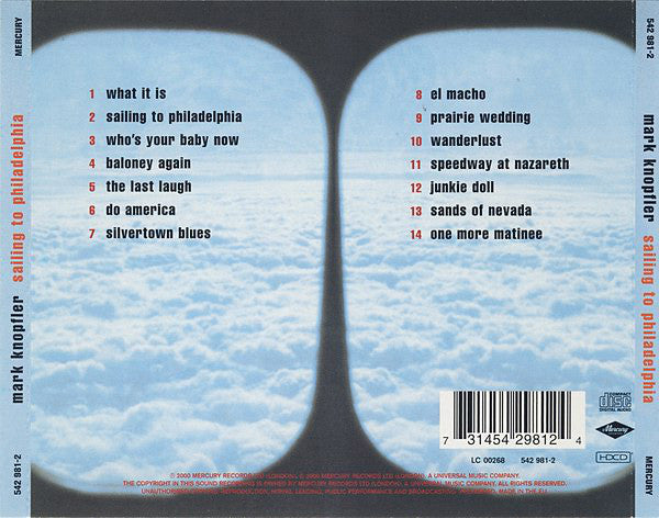 Mark Knopfler : Sailing To Philadelphia (HDCD, Album)