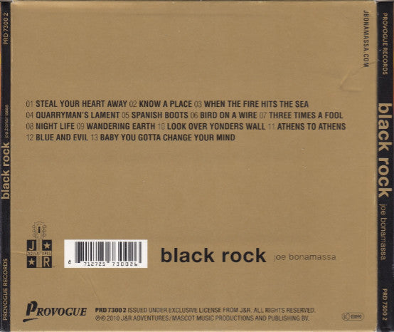 Joe Bonamassa : Black Rock (CD, Album, Car)