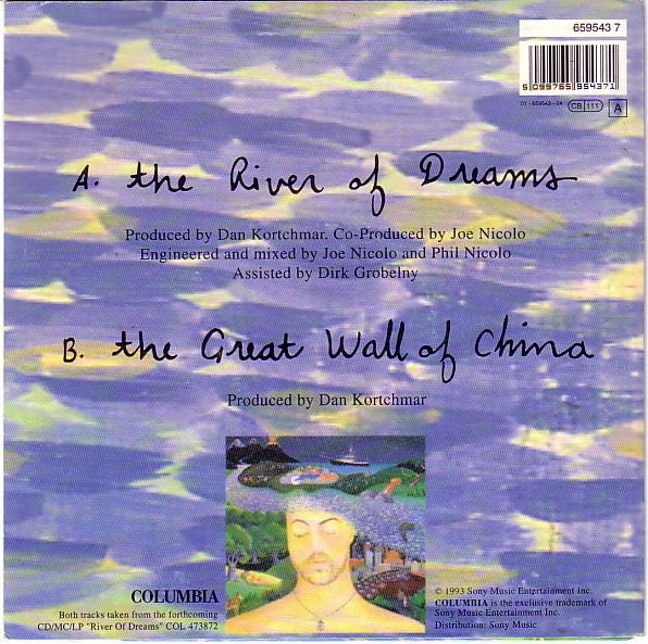 Billy Joel : The River Of Dreams (7", Single)