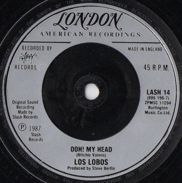 Los Lobos : Come On, Let's Go (7", Single)