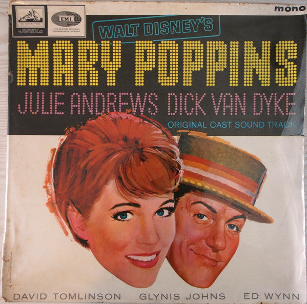 Various : Walt Disney's Mary Poppins (Original Cast Sound Track) (LP, Album, Mono, Gat)