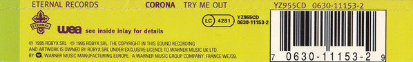 Corona : Try Me Out (CD, Single)