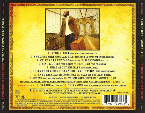 Wyclef Jean : Carnival Vol. II... Memoirs Of An Immigrant (CD, Album)