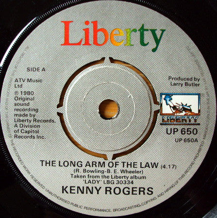 Kenny Rogers : The Long Arm Of The Law (7")