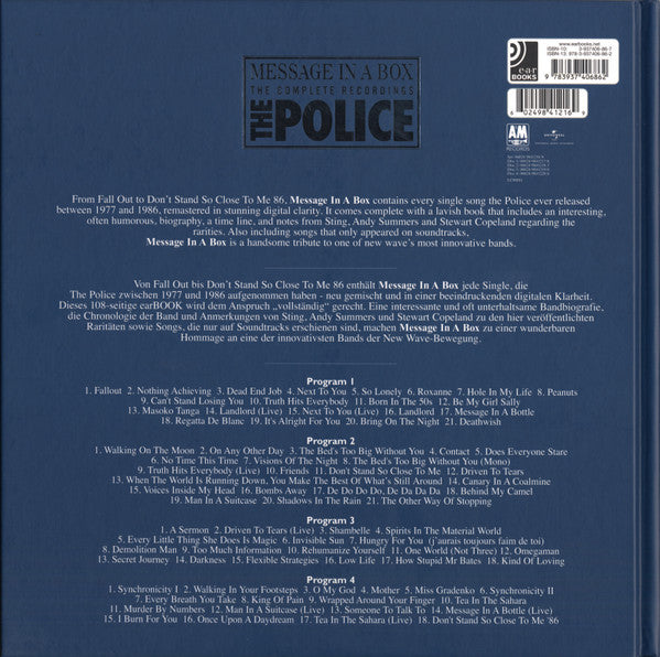 The Police : Message In A Box (The Complete Recordings) (4xCD, Comp + Box, RE)
