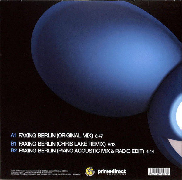 Deadmau5 : Faxing Berlin (12")