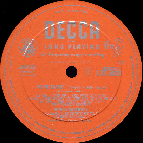 Rimsky-Korsakov*, Borodin*, OSR*, Ansermet* : Scheherazade, Polovtsian Dances (LP, Mono)